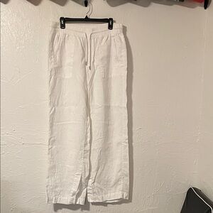 Athleta Classic White Wide Leg Pants